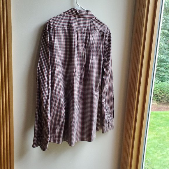 NWOT GAP 100% Cotton Fitted Plaid Shirt Size XL - Picture 13 of 16